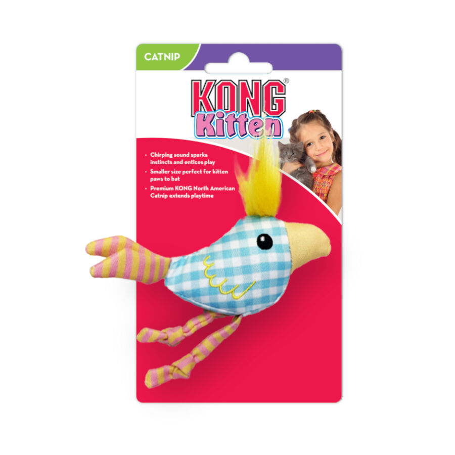 Kong Chirpz Chick Pássaro de peluche para gatinhos, , large image number null